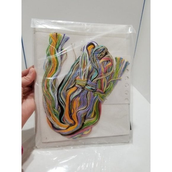 VTG Janlynn 140-176 Biking Bunnies‎ Birth Announcement Counted Cross Stitch Kit - Picture 5 of 5